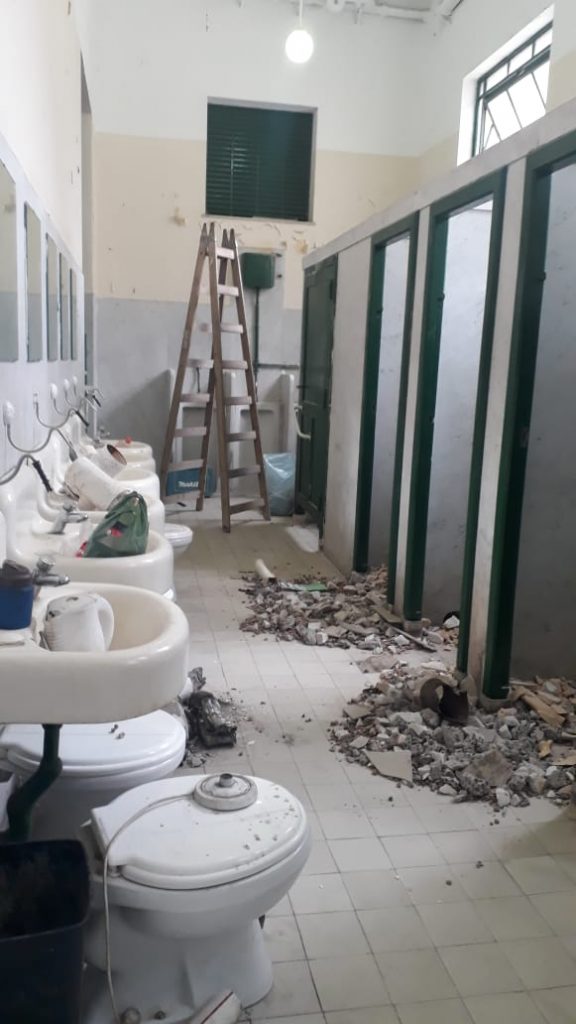 Obra en baños